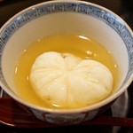 わらび野 - 松茸の蒸し真丈（2016/10）