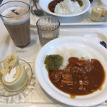 カフェ・ディ・フェスタ - ミニマンゴーカレーセット（630円税込）ミニデザート、飲み物付