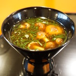 わらび野 - 栗茸の赤出汁（2016/10）