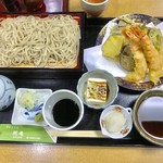 照庵そば処 - 天ぷらそば(冷)1,980円