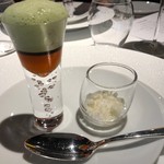 レフェルヴェソンス - ハロ～ 毛蟹、ピーマン、茴香/かぼすと日本酒