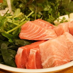 山さき - 料理写真:ねぎま鍋の具材（2017/1）