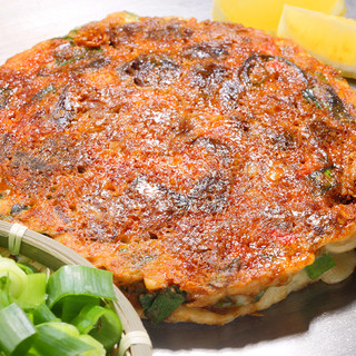 【京都】九条葱100%のねぎ焼拘りの醤油とレモンで召し上がれ