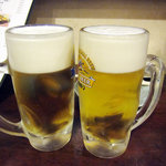 てんまる - 乾杯生ビール（４５０円）