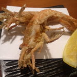 ん。 - 今日のお通し・・。がさ海老・・。