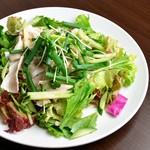 Choregi salad with tofu and Korean seaweed
