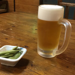 入船屋 - とり生ビール ４３０円