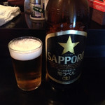 Kuroda - ビールは黒ラベルの大瓶です。