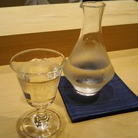 鮨ふみ - 日本酒 雨後の月 1合 1,400円程度  2017年8月
