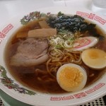 湖月 - セットの正油ラーメン