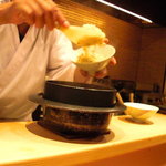 大喜久 - 店主が御給仕してくれました