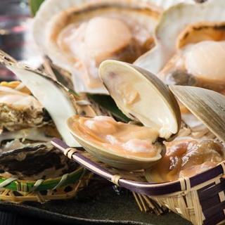 New ２時間飲み放題付税込 歓送迎会 飲み会にもどうぞ 当店名物がんがん焼きが付いたコース 北海道海鮮市場 がんがん 旧店名 かき小屋 厚岸水産 東京北品川店 北品川 魚介料理 海鮮料理 食べログ