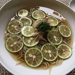 Soba Akitsu - 冷やかけスダチ蕎麦