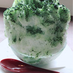 山のケーキ屋・ぐる屋 - 抹茶白玉かき氷 650円