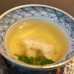 茶禅華 - 雉の極上スープ 雲呑添え　クレソンの香り