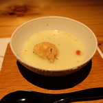 別邸 山風木 - 手作り海老しんじょ、豆乳スープ