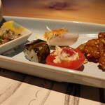 別邸 山風木 - 秋刀魚の一口寿司など