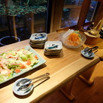 別邸 山風木 - ビュッフェ