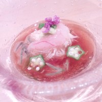 鮨　日本橋　鰤門 - 海老と長いものそうめん風