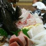 Kagetsu - 石垣鯛の活き作り、四阪島辺りでとれるそうです。