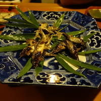 比良山荘 - 鮎の塩焼きその2