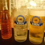 やきとんひなた - バイスサワーと生ビール