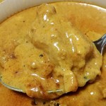 SPICY CURRY 魯珈 - 限定カレー（ケララ風ココナツチキンカレー）のアップ