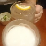 ろばた焼　満月城 - 先ずは乾杯！