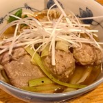 越廼 - 鴨肉の温蕎麦