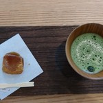 和菓子 村上 - お通し わらび餅とお抹茶☆