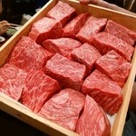 赤身とホルモン焼 のんき - 黒毛和牛　赤身「塊肉」