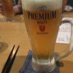 にわか亭 - 生ビール