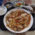 福聚来 - 焼きそばセット（750円）