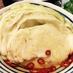 大衆酒場 晩杯屋 北関東ふるさと編ファンデス上野店 - 栃木のゴルフ場のキャベツ