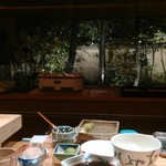 一心鮨 光洋 - カウンターから見た光景