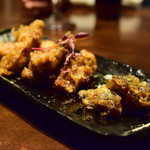 鳥とう - 宮崎名物 南蛮三種盛@1,200円：（右から）椎茸・鶏・サーモン