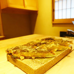 てんぷら　成生 - あべの川の鮎