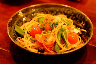 Dining Bar BRICK - タコと夏野菜のペペロンチーノ