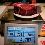 いきなり！ステーキ - リブロースステーキ704㌘、今㌘0,5円安くなってますよ