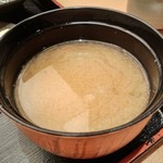 とんかつ 和幸 - [料理] アサリの味噌汁