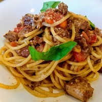 トラットリア ブラチェリア アゴスティーノ!! - ラグージェノベーゼ！お肉がゴロンゴロンでボリューミー！