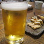 あなごめしうえの - ひと口ビール270円