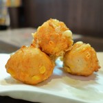 つかふき屋 - とり揚げコーンチーズ