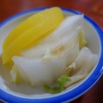 Kiyoshiya Shiyokudou - （2017/7月）「かつ丼（当店特製味つけ）」のお漬物