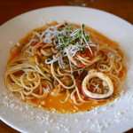 Kanazawa Italian BO・BO - スルメイカとしらすのトマトパスタ