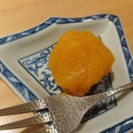 いしづか - 菓子（杏と薩摩芋の練り物）