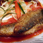 ビストロ アオキ - イワシはトマトソース添え