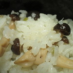 みやじまの宿 岩惣 - 漬け茸と秋茗荷の御飯