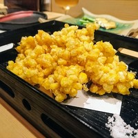 炭火割烹 大嶋 - とうもろこしのかき揚げ