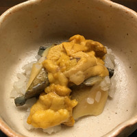 木山 - 三重産鮑と赤雲丹の飯蒸し